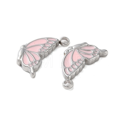 304 Stainless Steel with Enamel Charms STAS-L022-400P-05-1