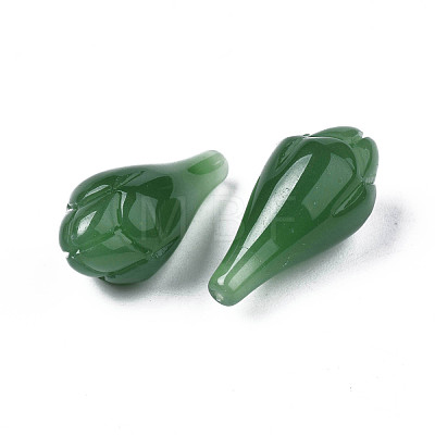 Imitation Jade Glass Beads GLAA-S054-21A-1