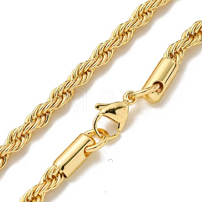 Brass Chain Necklaces for Women NJEW-G084-25G-1