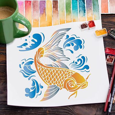 Large Plastic Reusable Drawing Painting Stencils Templates DIY-WH0172-790-1