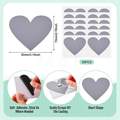 50Pcs Coated Scratch Off Film Password Sticker DIY-TA0015-48E-1