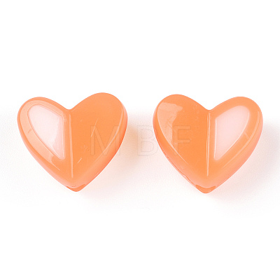 Two Tone Opaque Acrylic Beads SACR-I005-05D-04-1