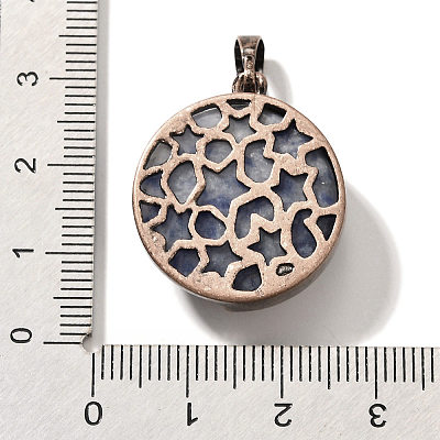 Natural Blue Spot Jasper Pendants G-P560-01R-04-1