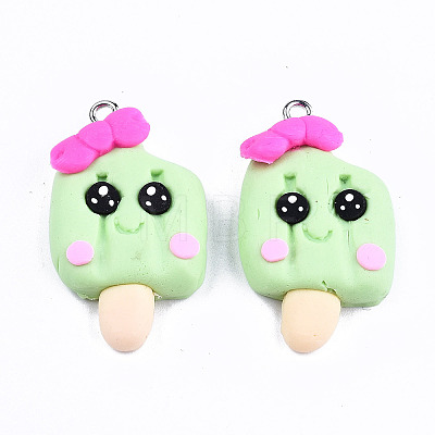 Handmade Polymer Clay Charms CLAY-T016-63B-1