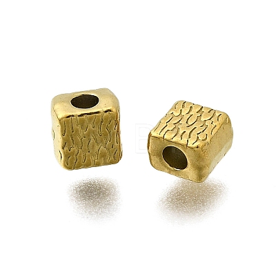 304 Stainless Steel Beads STAS-Q360-04C-G-1
