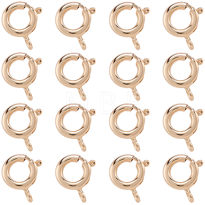 20Pcs Brass Spring Ring Clasps KK-BBC0027-68A-G-1