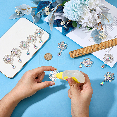 16Pcs Alloy Rhinestone Cabochons FIND-FG0005-55A-1