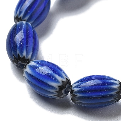 Handmade Millefiori Lampwork Beads Strands LAMP-F035-12F-1