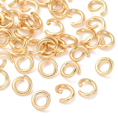 Brass Open Jump Rings KK-G604-08G-21-1