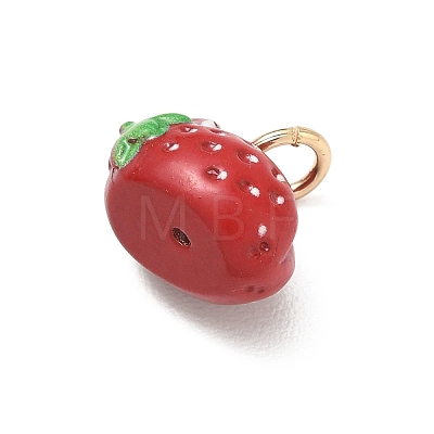 Spray Painted Brass Charms KK-CBAEB58-17-1