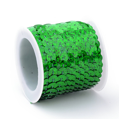 Eco-Friendly Plastic Paillette Beads X-PVC-Q092-6mm-P50104-1