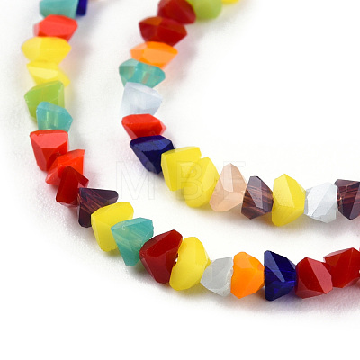 Opaque Solid Color Glass Beads Strands GLAA-N052-01-A11-1