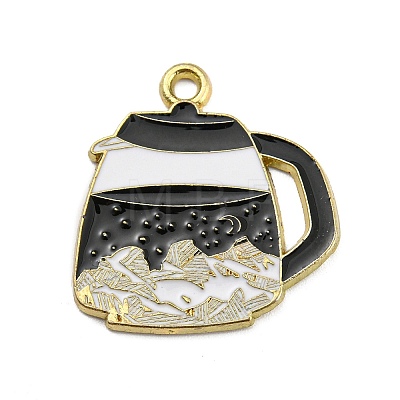 Alloy Enamel Pendants ENAM-M217-02C-G-1