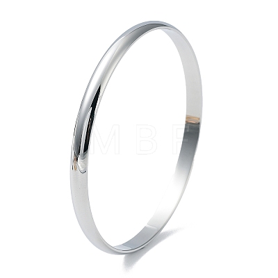 Fashion Polished 304 Stainless Steel Plain Bangles BJEW-L664-024C-P-01-1