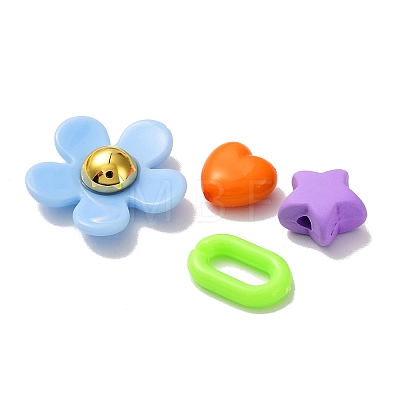 DIY Candy Color Beaded Earring Making Kits DIY-SZ0008-77-1