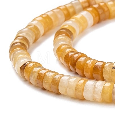 Natural Yellow Jade Beads Strands G-C074-03-1
