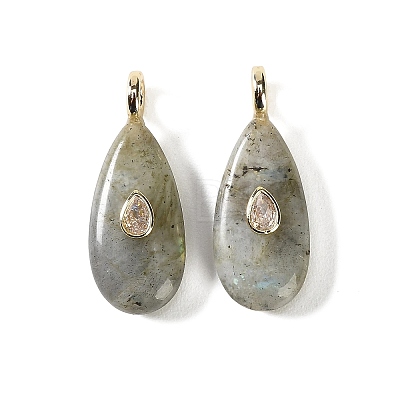 Natural Labradorite Pendants GG-CBA6382-05B-1