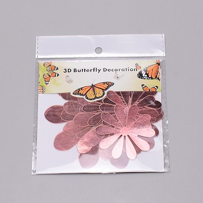 PVC Flower Wall Stickers DIY-TAC0008-53C-1