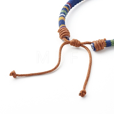 Ethnic Cord Anklet for Girl Women X-AJEW-AN00449-1