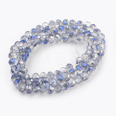 Electroplate Glass Beads Strands X-GLAA-K027-HR-B04-1