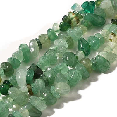 Natural Prehnite & Chrysoprase & Green Aventurine Beads Strands G-L610-A19-01-1