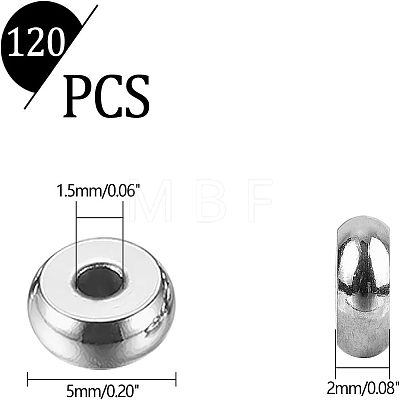 Unicraftale 304 Stainless Steel Spacer Beads STAS-UN0008-14P-1