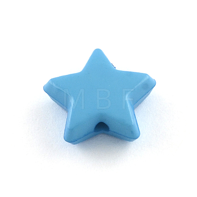 Star Opaque Acrylic Beads SACR-Q100-M103-1