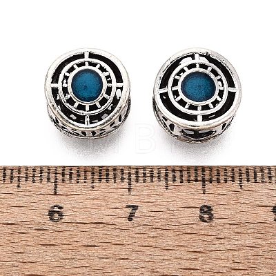 Tibetan Style Alloy Enamel European Beads FIND-Q121-07P-1
