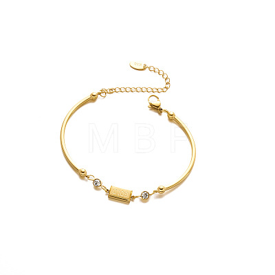 304 Stainless Steel Pave Rhinestone Link Bracelets WG2A3A5-01-1