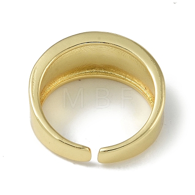 Rack Plating Brass Open Cuff Rings RJEW-C088-02G-1
