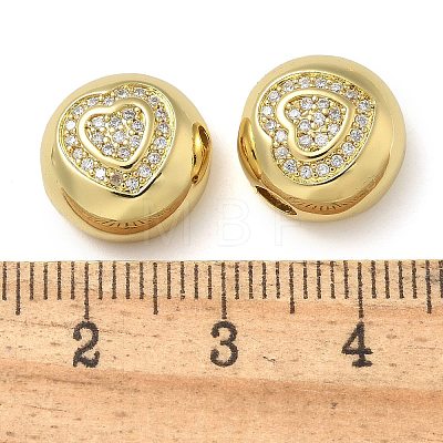 Rack Plating Brass Micro Pave Cubic Zirconia Pendants KK-K392-24G-1