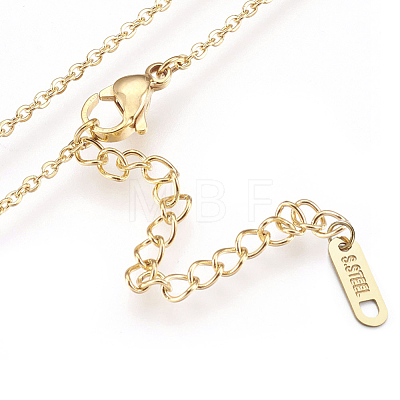 304 Stainless Steel Pendant Necklaces NJEW-F224-23-1