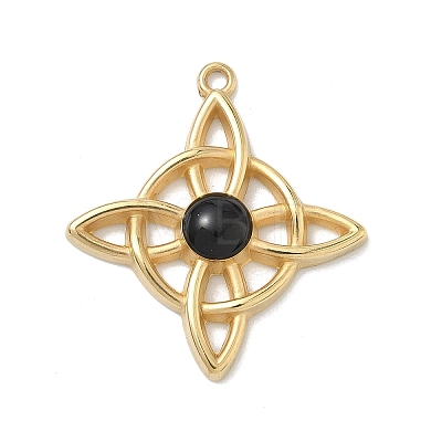 304 Stainless Steel Enamel Pendants STAS-G371-05G-02-1