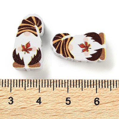 Printed Wood Beads WOOD-Z002-01C-1