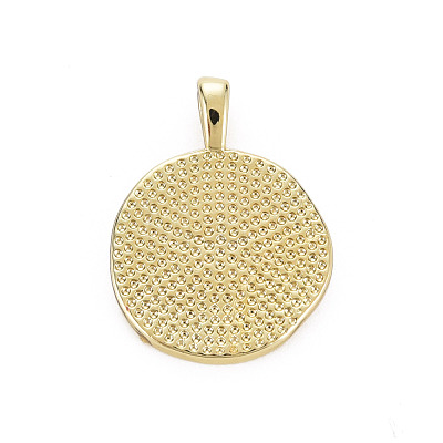 Brass Enamel Pendants KK-Q283-057B-NR-1