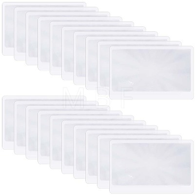 30Pcs Ultra Thin PVC Magnifying Lenses Bookmark AJEW-SP0002-34-1