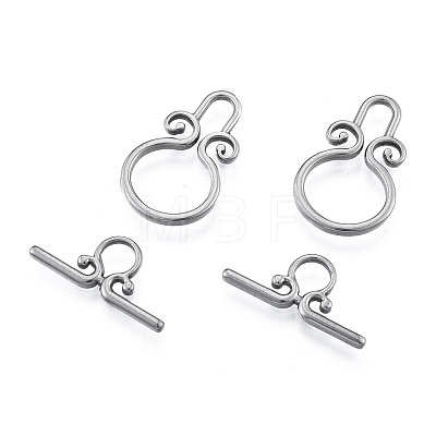 304 Stainless Steel Toggle Clasps X-STAS-N092-182-1
