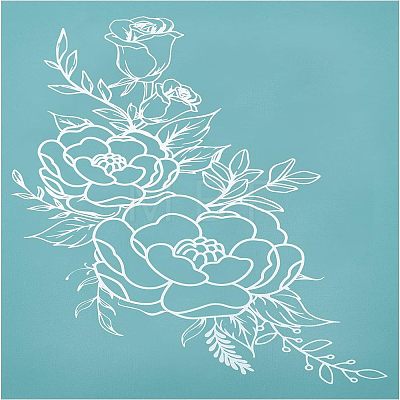 Self-Adhesive Silk Screen Printing Stencil DIY-WH0173-030-1