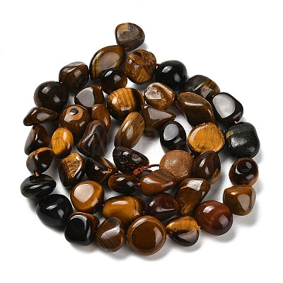 Natural Tiger Eye Beads Strands G-P497-01E-20-1