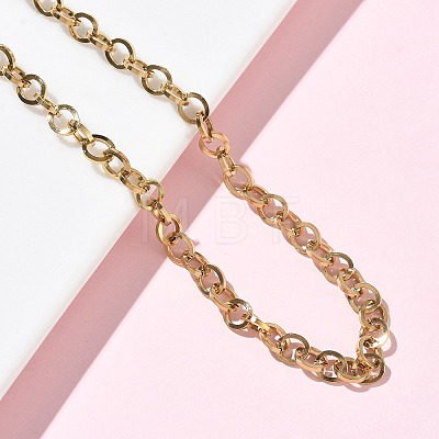 304 Stainless Steel Rolo Chain Necklaces NJEW-Z102-01G-1