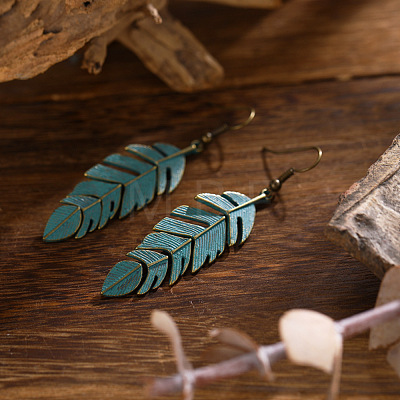 Bohemian Alloy Dangle Earrings WGA91CB-01-1
