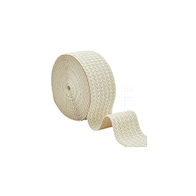 5 Yards Flat Polyester Elastic Wide Band OCOR-WH0090-052B-1