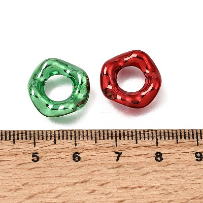 Plating Acrylic European Beads AC-CBA9284-03-1