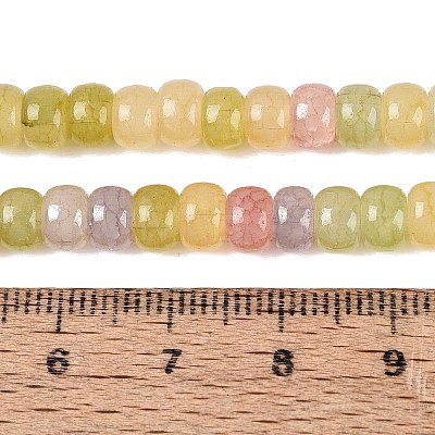 Ombre Effect Dyed Glass Beads Strands GLAA-Q106-05A-A04-1