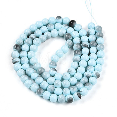 Baking Paint Glass Beads X1-DGLA-N013-8mm-03-1