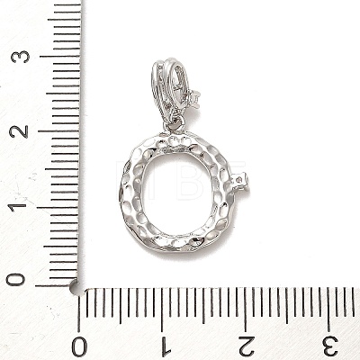 Rack Plating Brass Micro Pave Cubic Zirconia European Dangle Charms KK-L210-015P-O-1