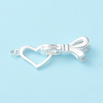 925 Sterling Silver Fold Over Clasps STER-D005-07S-1