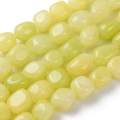 Natural White Jade Dyed Beads Strands G-B078-D22-01A-1