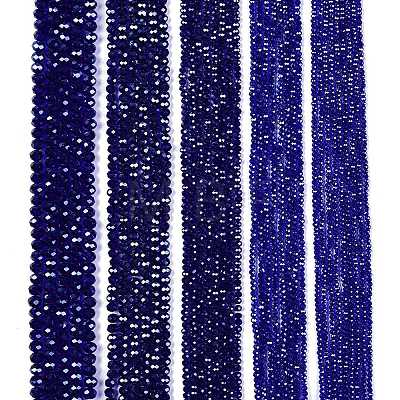 Electroplate Glass Beads Strands EGLA-A044-T2mm-A06-1