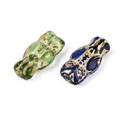 Owl Glass Beads X-GLAA-T025-33M-1